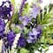 24" Purple & Green Orion Geranium Lavender Foliage Artificial Spring Wreath